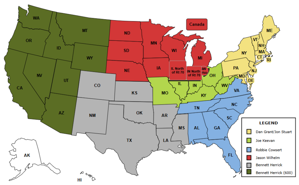 Area Contacts Map
